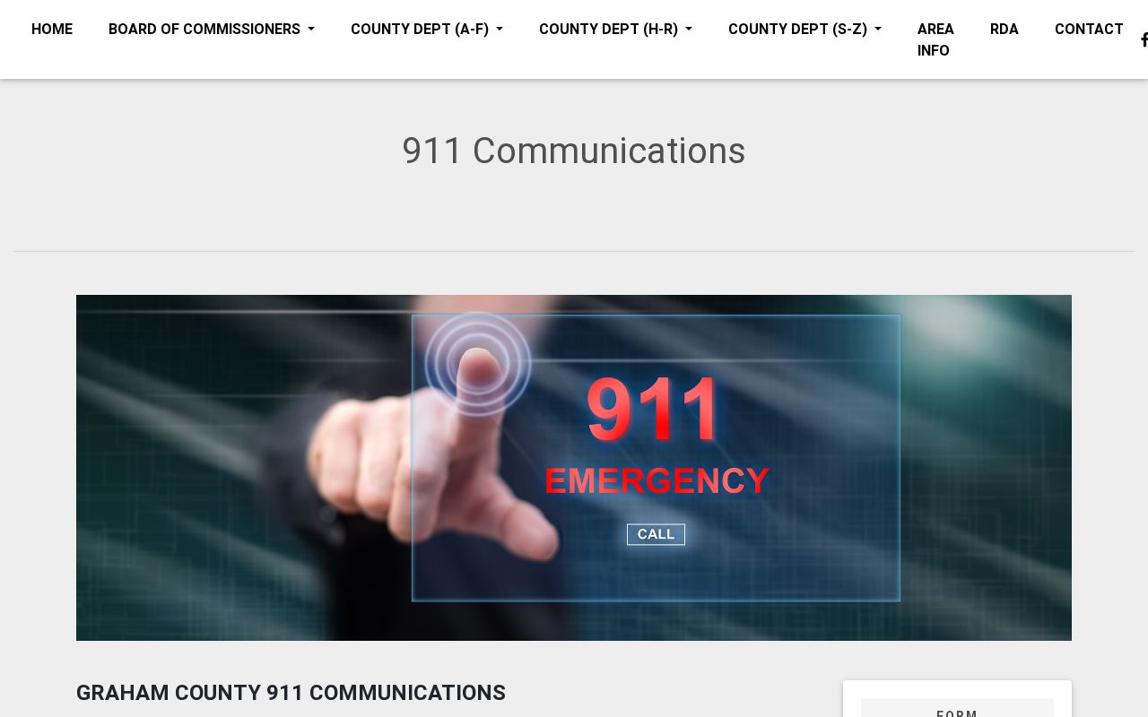 Official Graham County 911 communications source for arrest-record routing