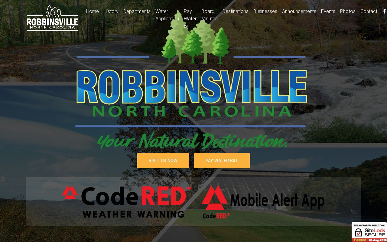 Official Robbinsville town government context for Graham County records research